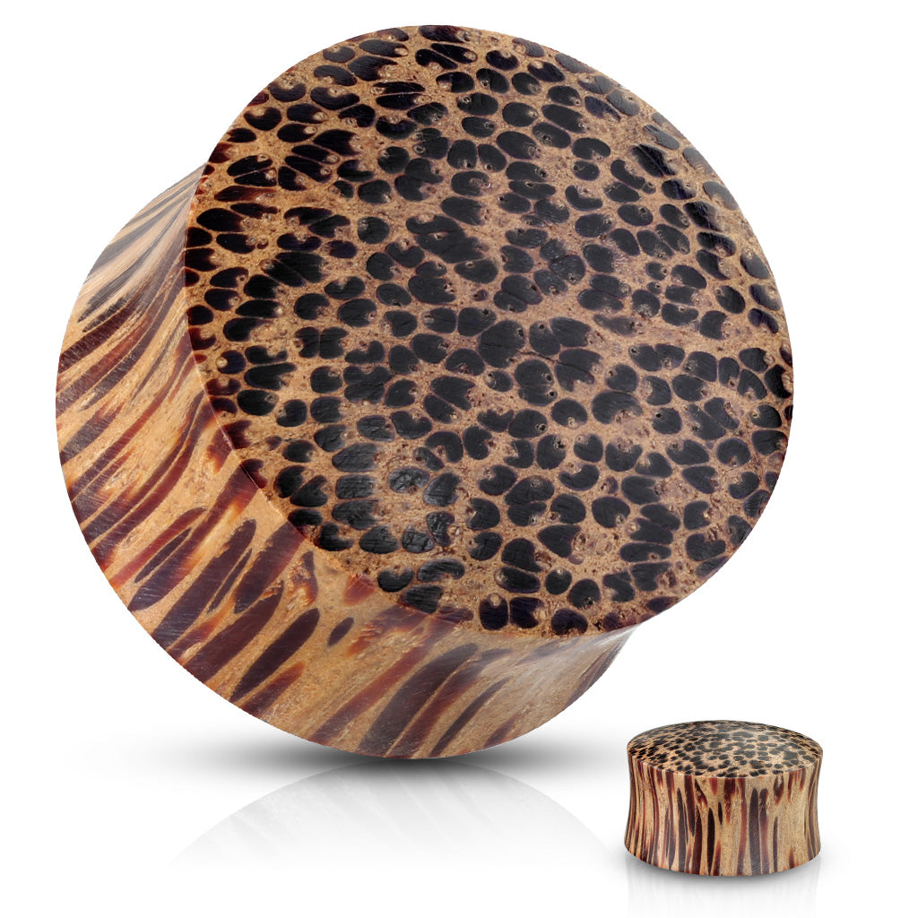 Coco Wood Saddle Fit Organic Solid Plug