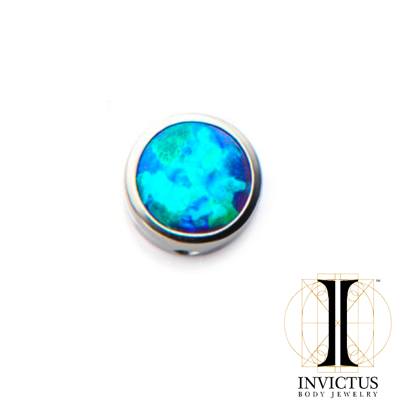 Titanium Synthetic Opal Replacement Dimple Beads - REBELLIC