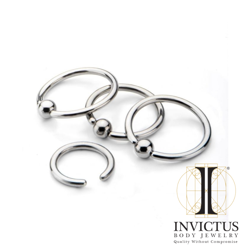Titanium Captive Bead Rings CBR BIG GAUGE