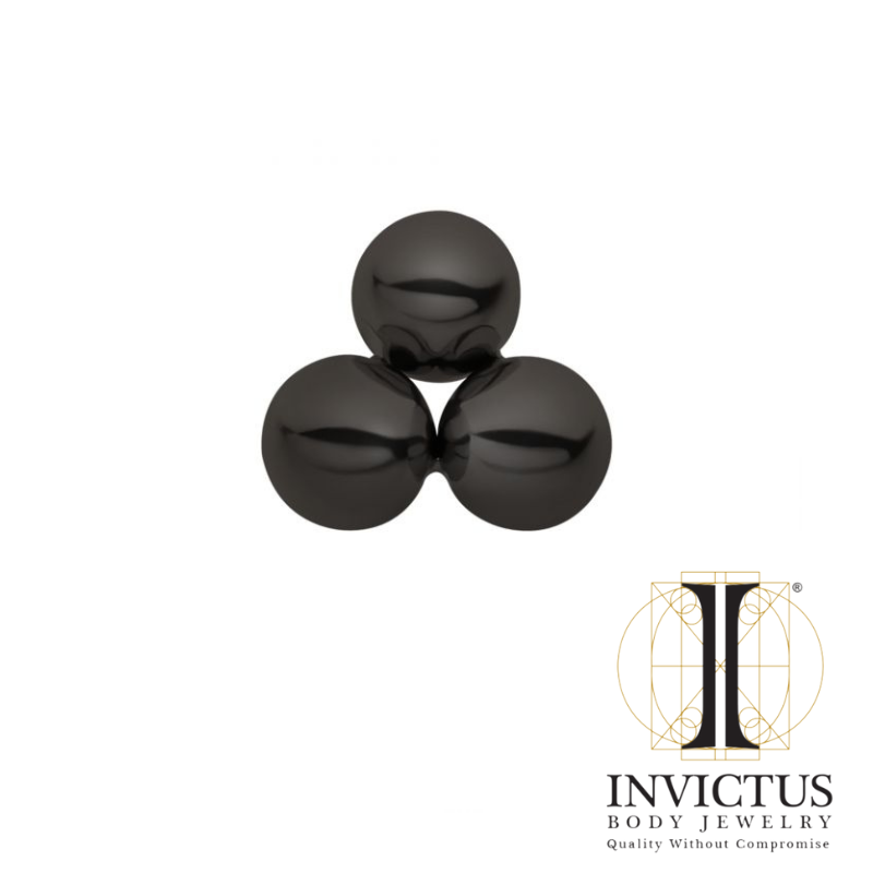 Black PVD Titanium Trinity Ball Top