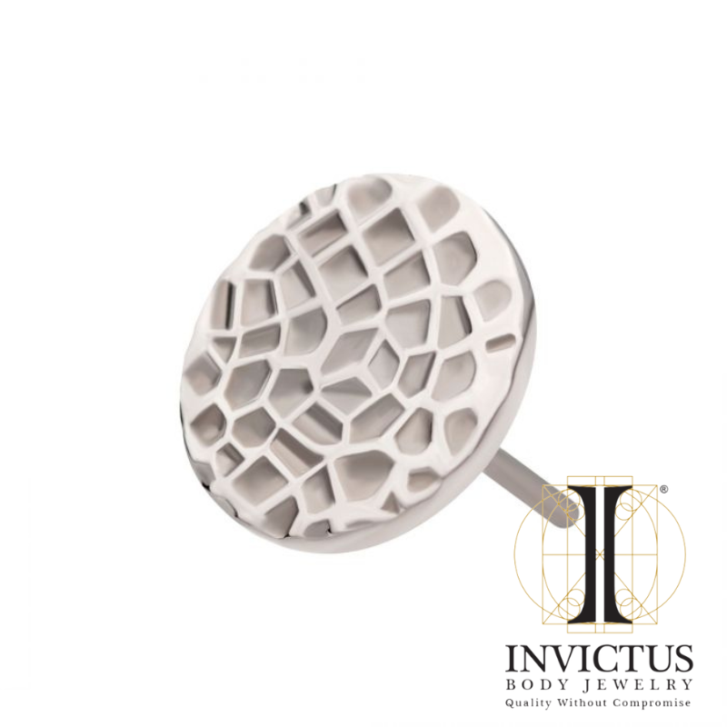 Titanium Hammered Disk Ends