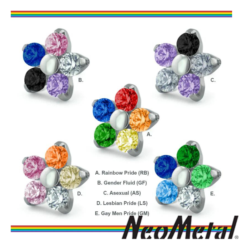 Titanium Flower Gem