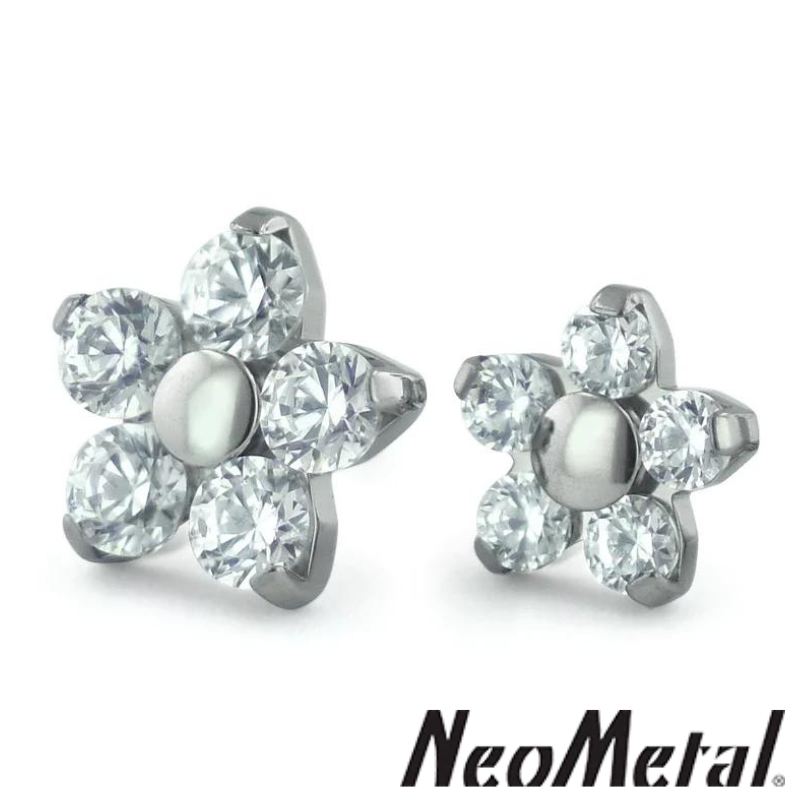 Titanium Flower Gem