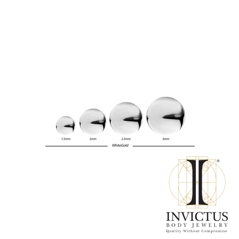14Kt Gold Threadless Ball Ends