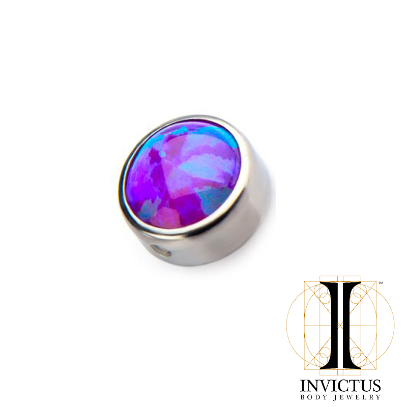 Titanium Synthetic Opal Replacement Dimple Beads - REBELLIC