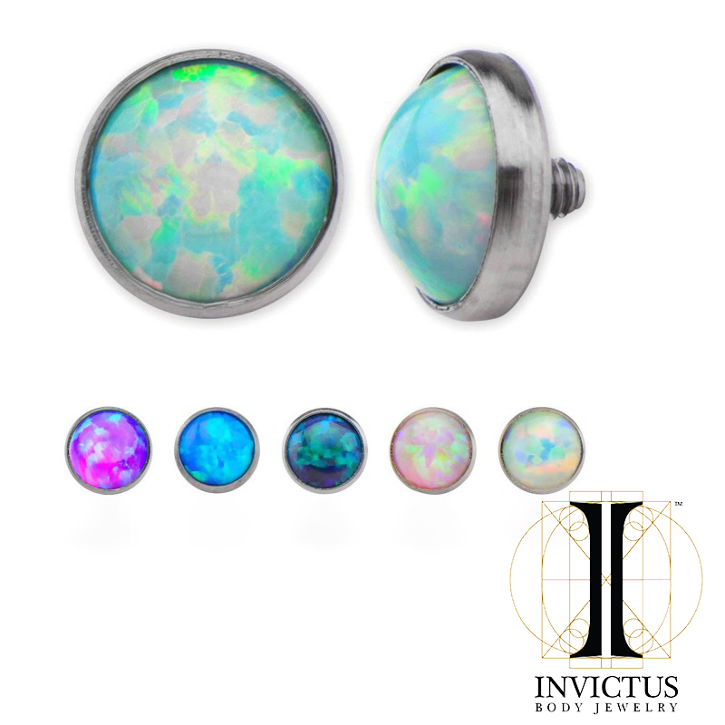 16g Titanium Bezel Opal Ends - REBELLIC