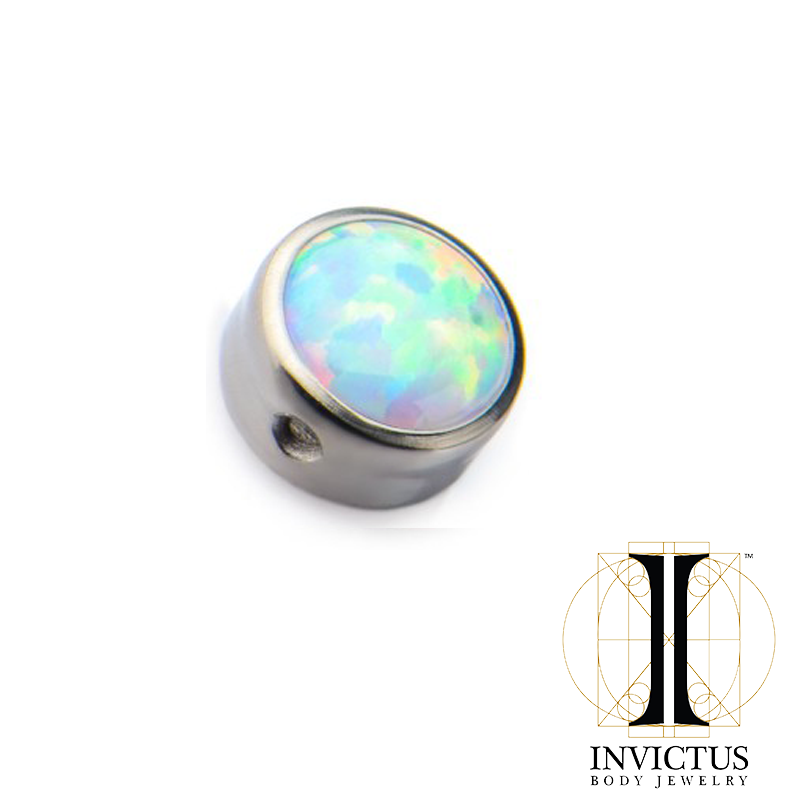 Titanium Synthetic Opal Replacement Dimple Beads - REBELLIC
