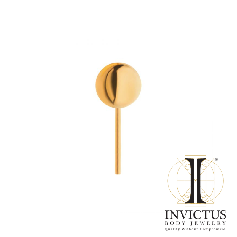24KT Gold PVD Titanium Threadless Ball