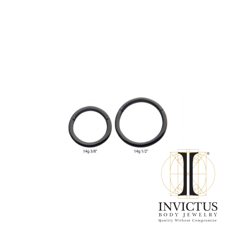 14g - Titanium Black PVD Hinged Segment