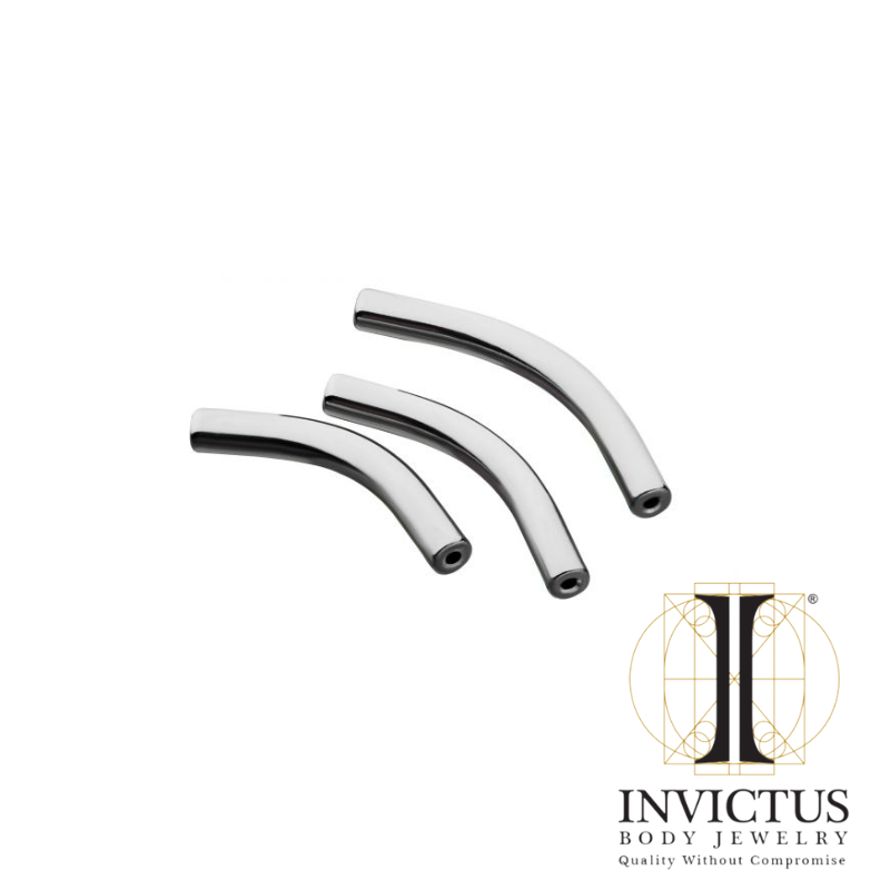 14g Threadless Titanium Curved Barbell