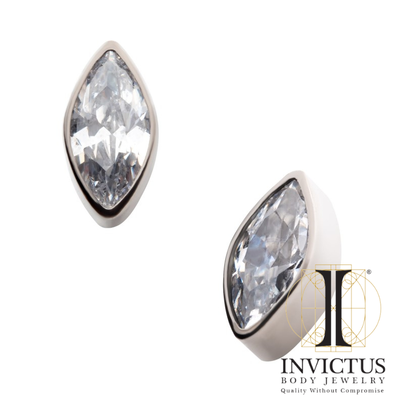Titanium Marquise Shape Bezel Ender