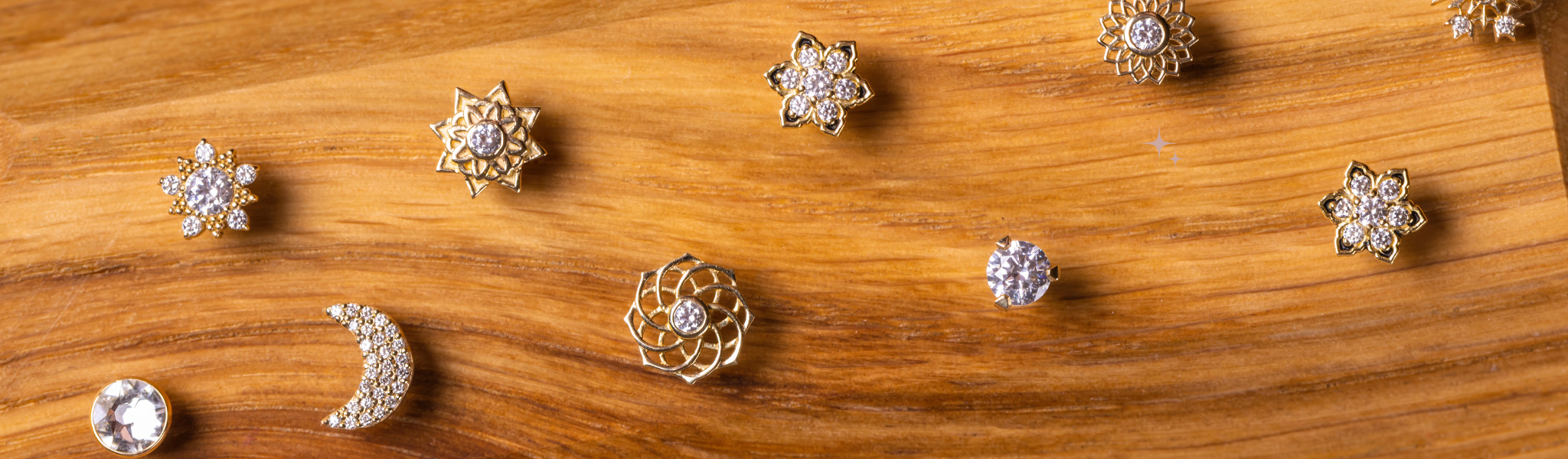 Ends 14 kt gold