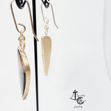 Earrings with Black Sardonix(Pair)