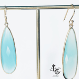 Earrings with Blue Aventurine( Pair)