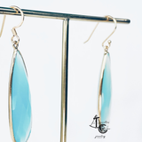 Earrings with Blue Aventurine( Pair)
