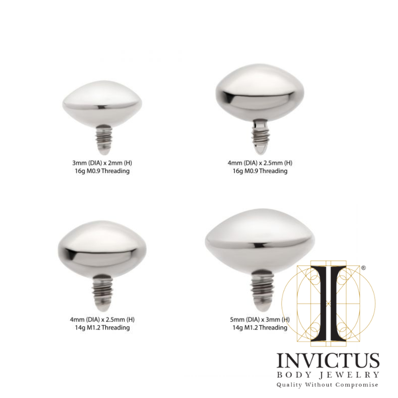 UFO Shape Disk Titanium Internally Threaded Ends