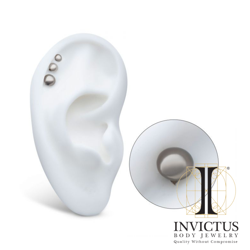 UFO Shape Disk Titanium med indvendigt gevind