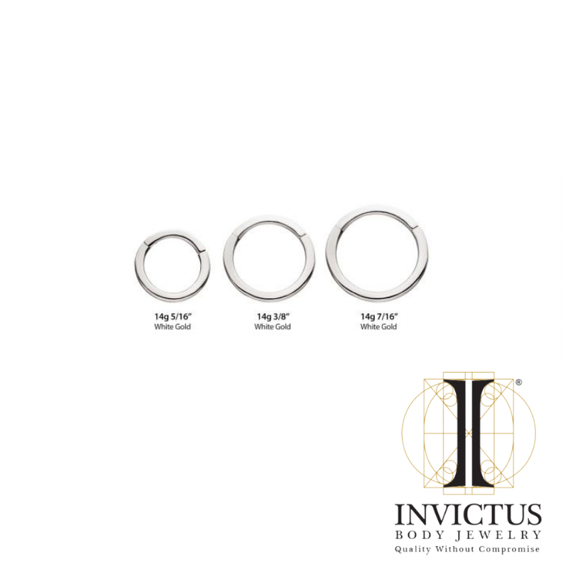 14G - 14kt White Gold Hinged Segment