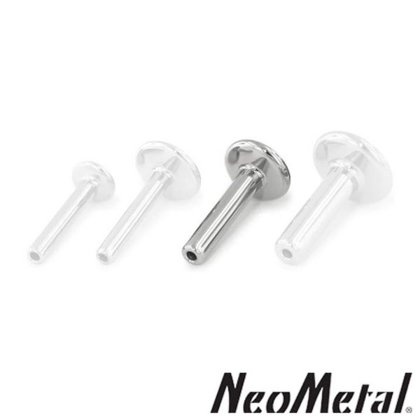 NeoMetal Titanium 14g Labret Post Threadless
