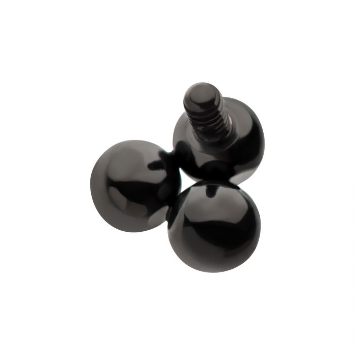 Black PVD Titanium Trinity Ball Top