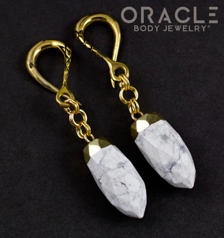 Crossover With Gold Capped Howlite