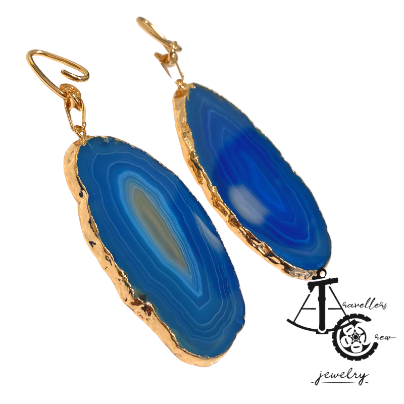 Øreringe med AGATE (par)