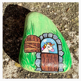 Hand Painted Stone from Bel-Art