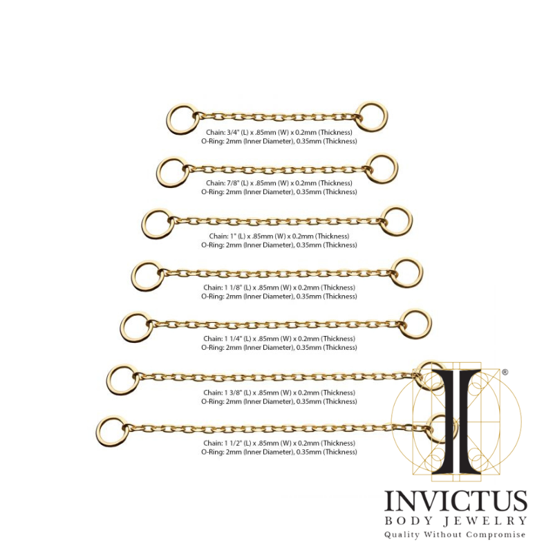 14 kt gold chain