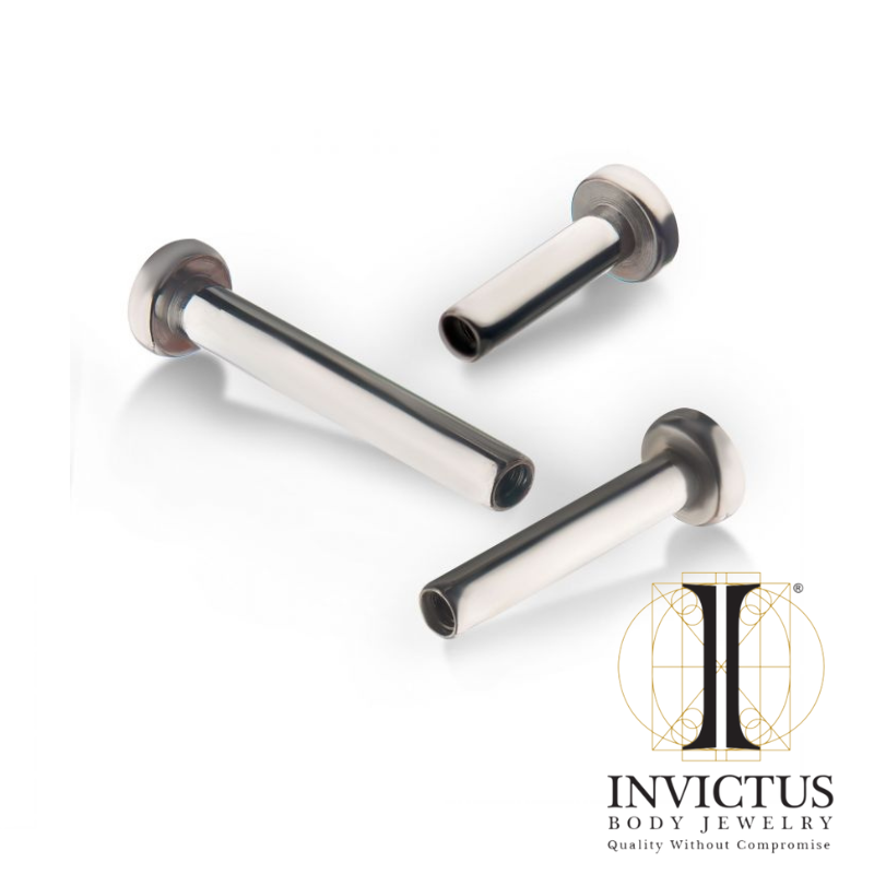 Internally Threaded Titanium Labret 3 mm base