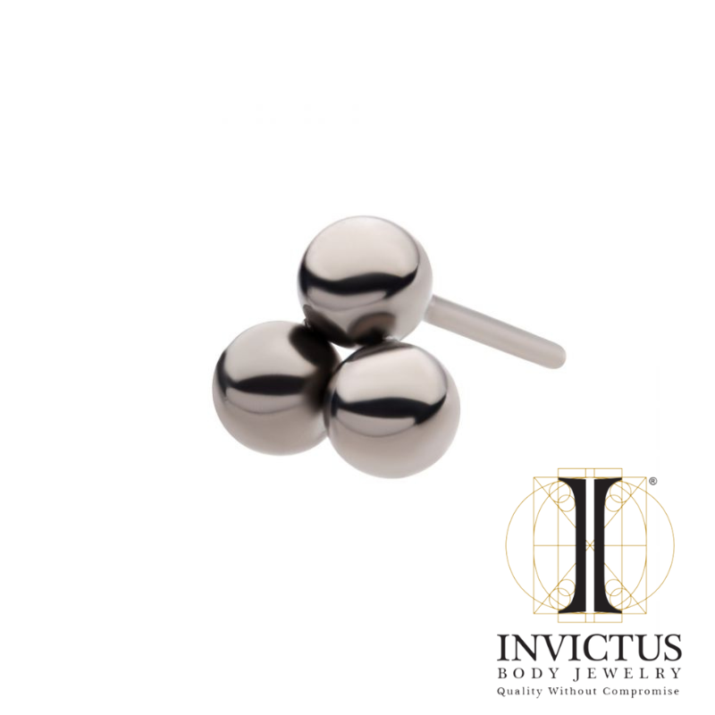 Threadless Titanium Trinity Ball ends