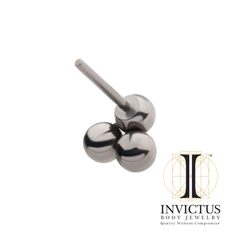 Threadless Titanium Trinity Ball ends