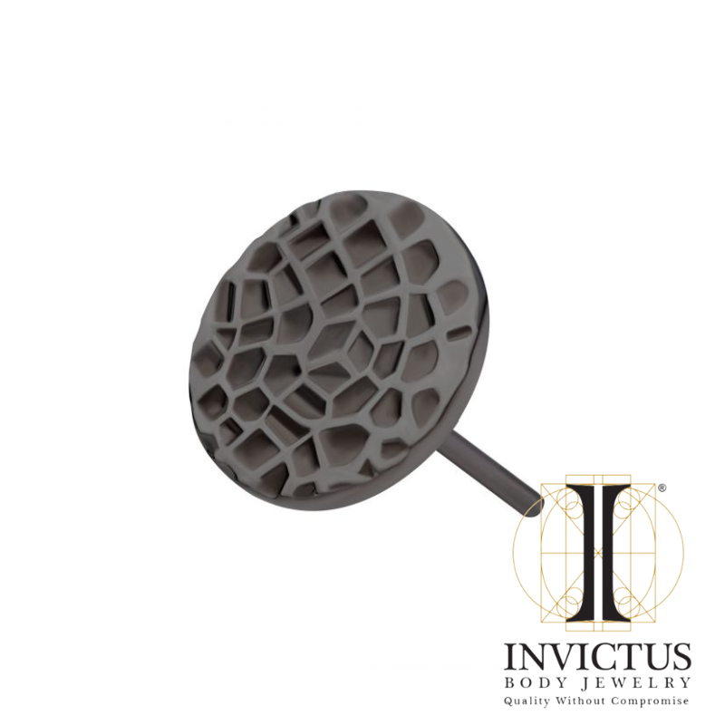 Black PVD Titanium Hammered Disk Top