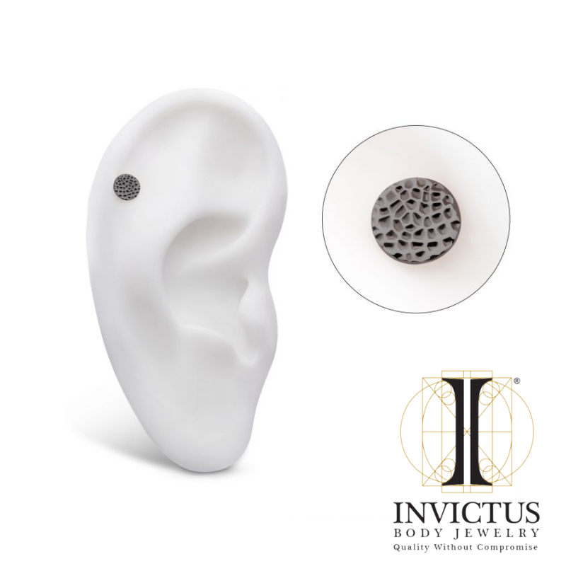 Black PVD Titanium Hammered Disk Top
