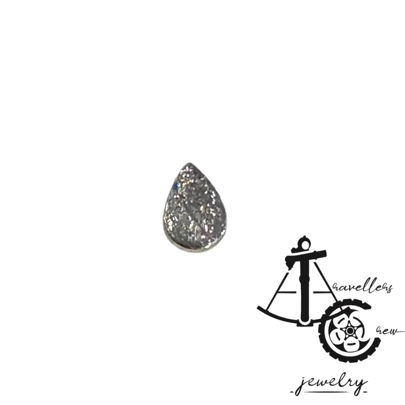 18kt Gold Teardrop Threadless Ends