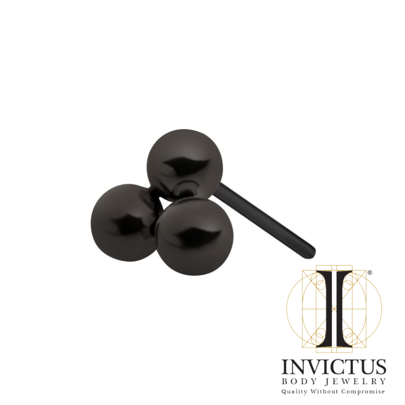 Black PVD Titanium Trinity Ball Top