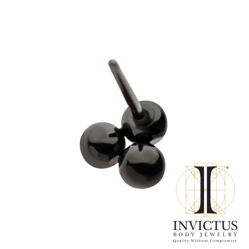 Black PVD Titanium Trinity Ball Top
