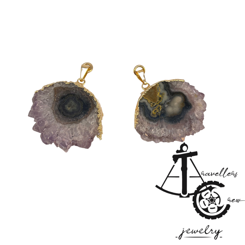 Hangers with Amethyst (Pair)