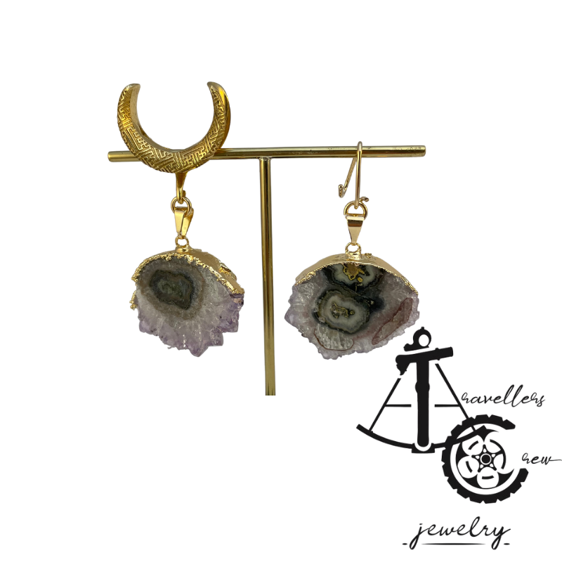 Hangers with Amethyst (Pair)