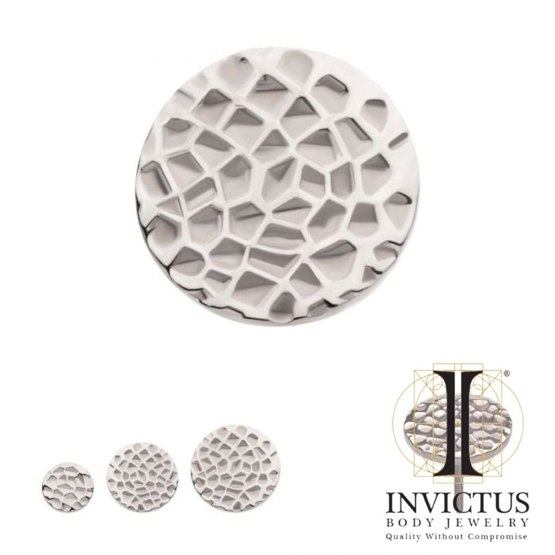 Titanium Hammered Disk Ends