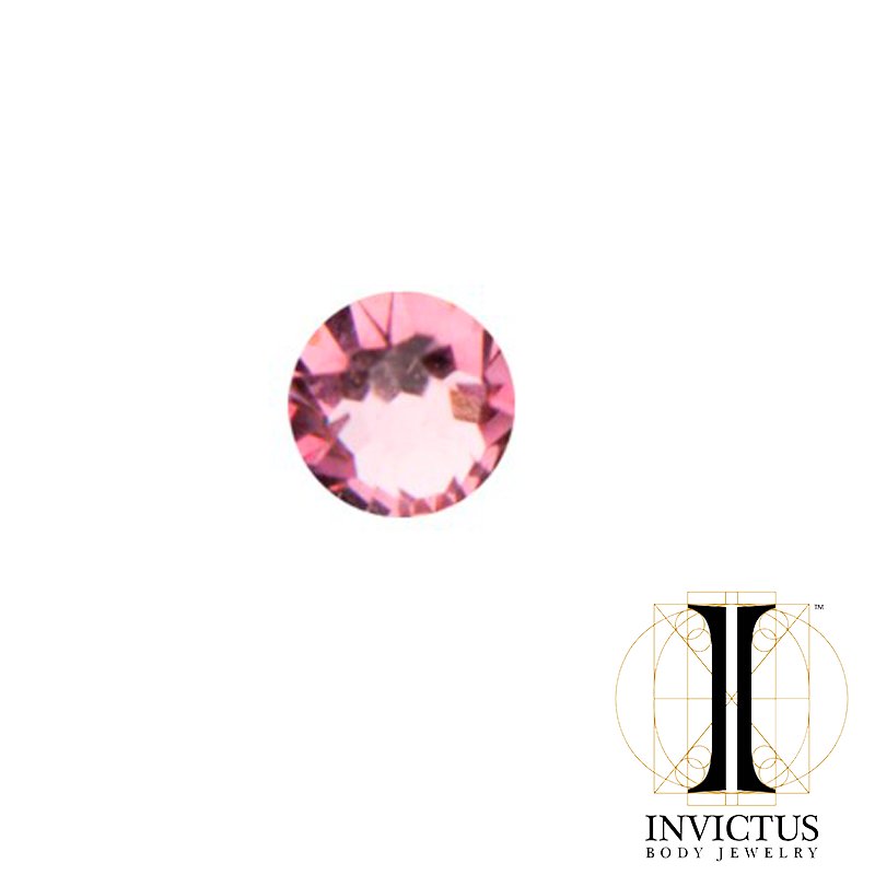 16g Titanium Bezel Set Preciosa Gem Jeweled Discs - REBELLIC