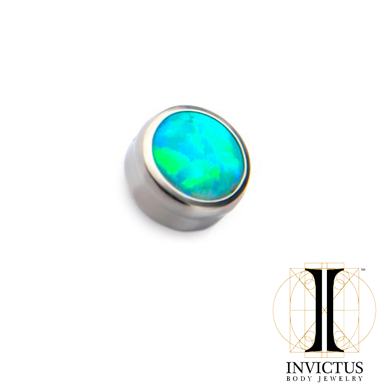 Titanium Synthetic Opal Replacement Dimple Beads - REBELLIC