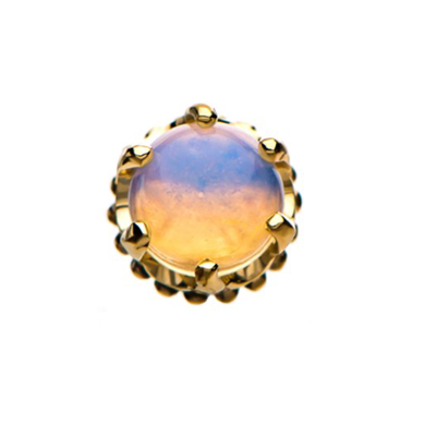 Threadless Crown With Opal Ends - REBELLIC