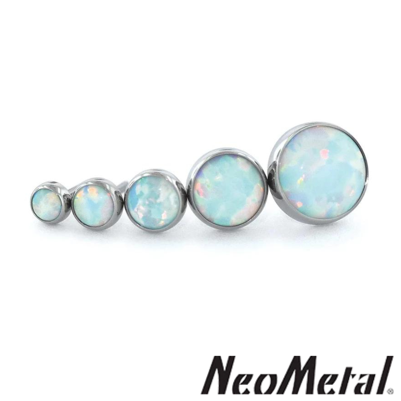 Titanium Threadless Bezel Set Cabochon