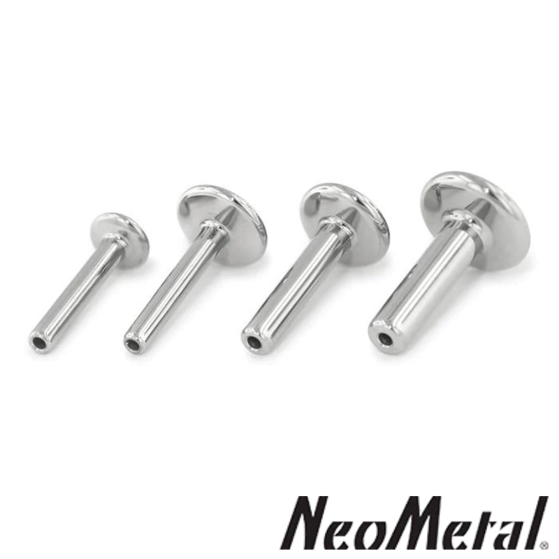 NeoMetal Titanium 16g Labret Post Threadless