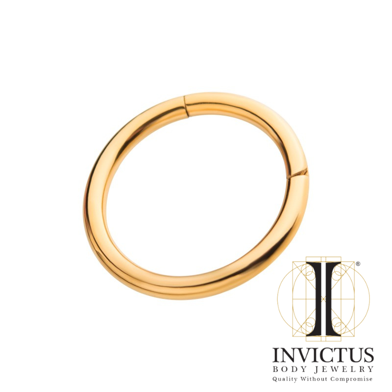24KT guld PVD Titanium Hinged Segment BIG GAUGE