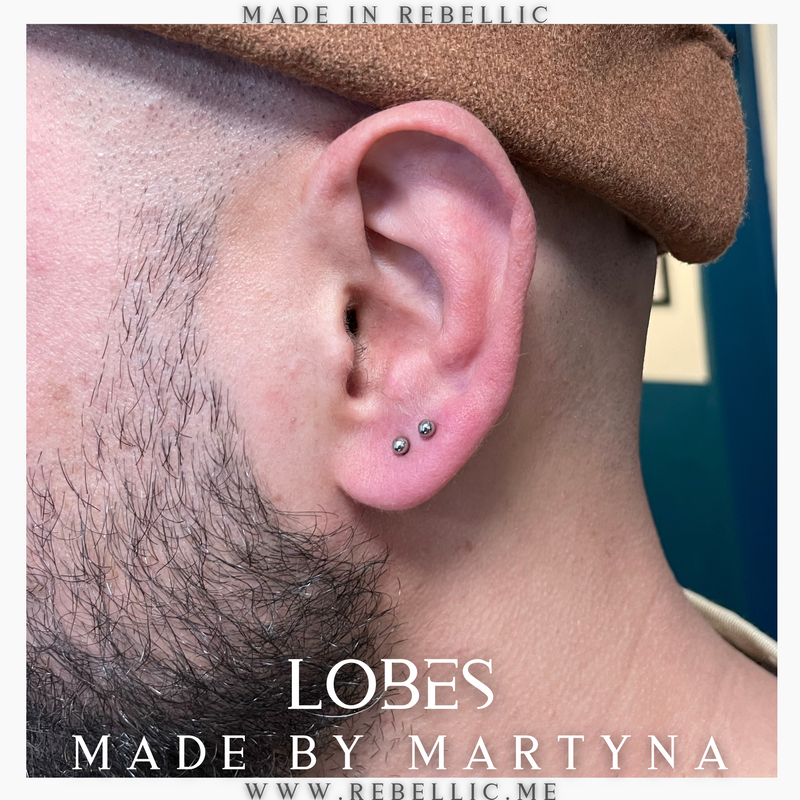 Ear lobe piercing - REBELLIC