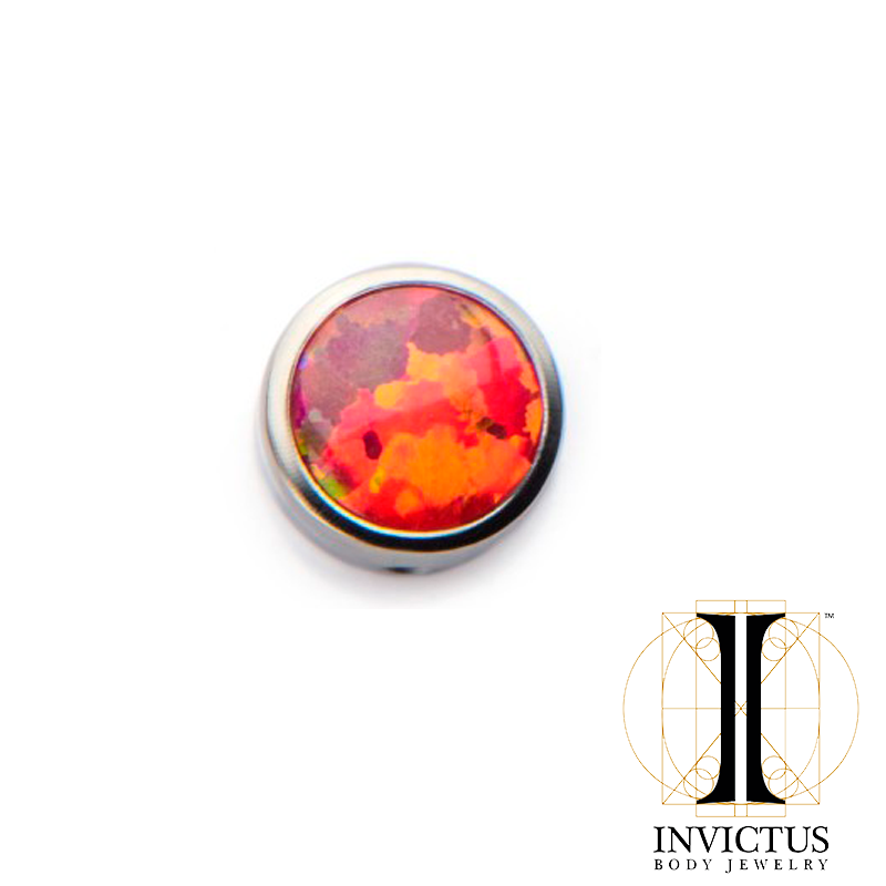 Titanium Synthetic Opal Replacement Dimple Beads - REBELLIC