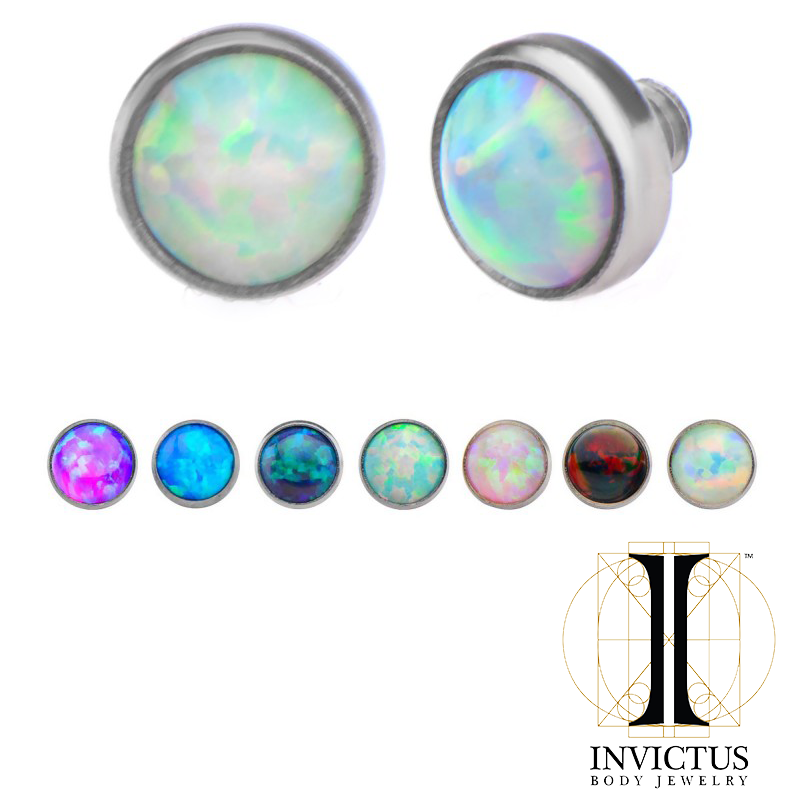 14g Titanium Bezel Opal Ends - REBELLIC