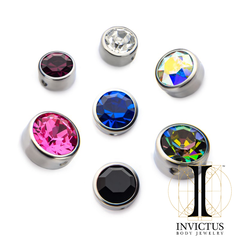 Titanium Replacement Preciosa Crystal Dimple Beads - REBELLIC