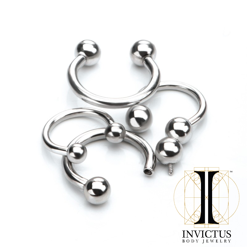 Large Gauge Internally Threaded Circular Barbells